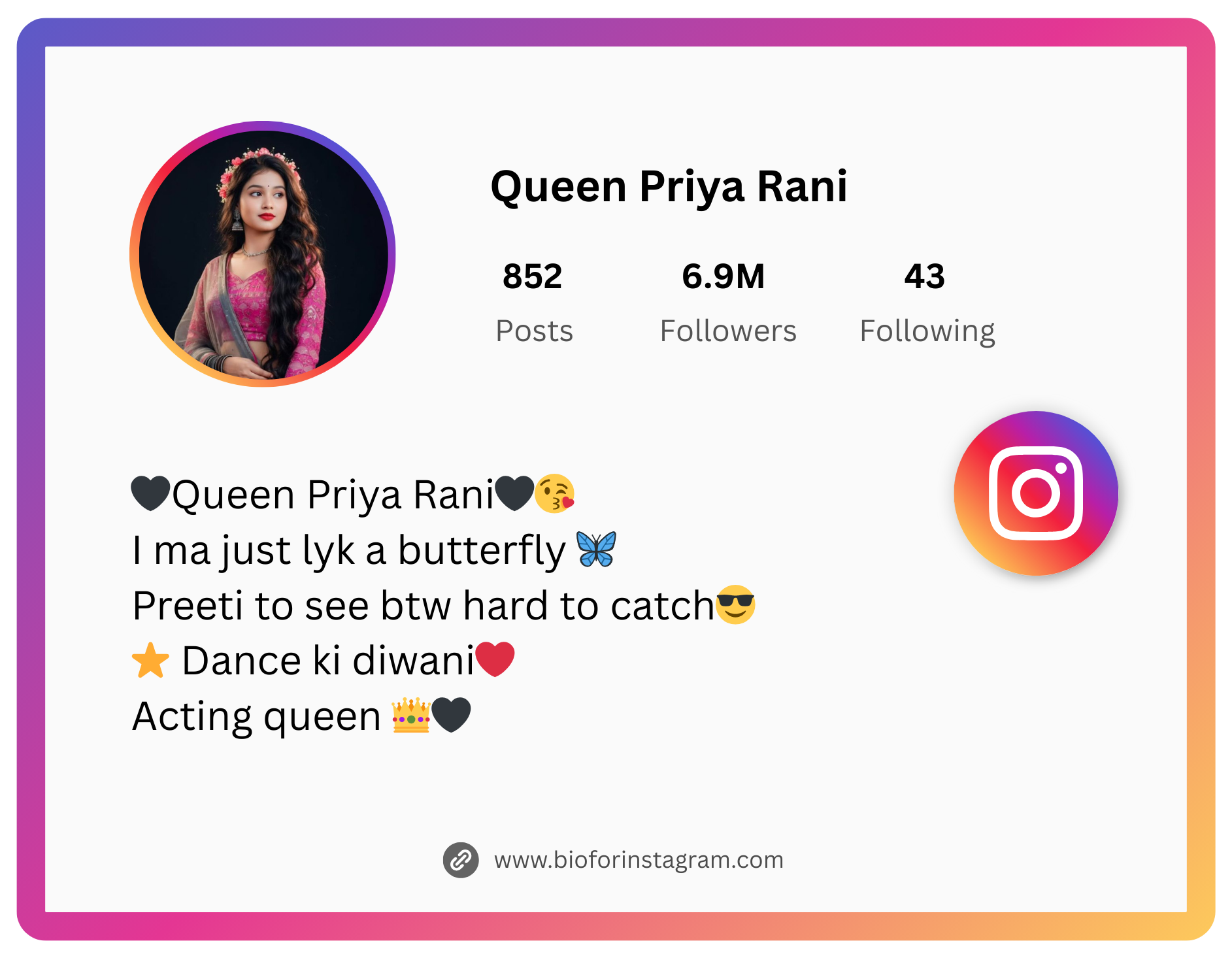 Insta Bio