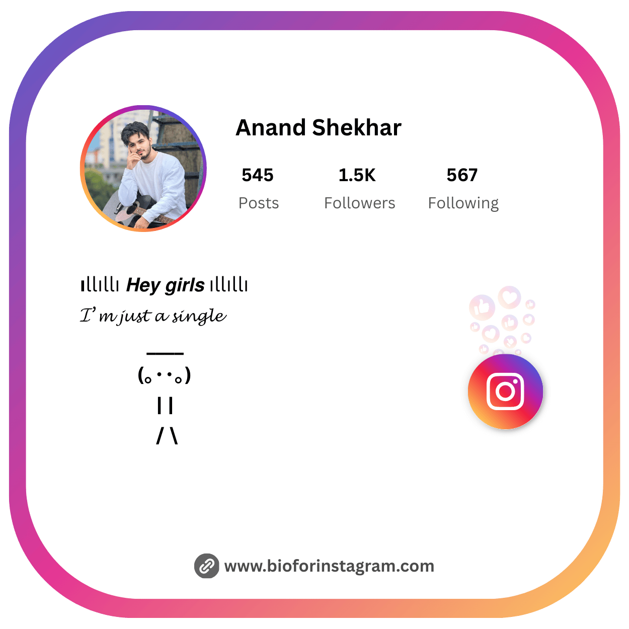 Instagram Stylish Bio